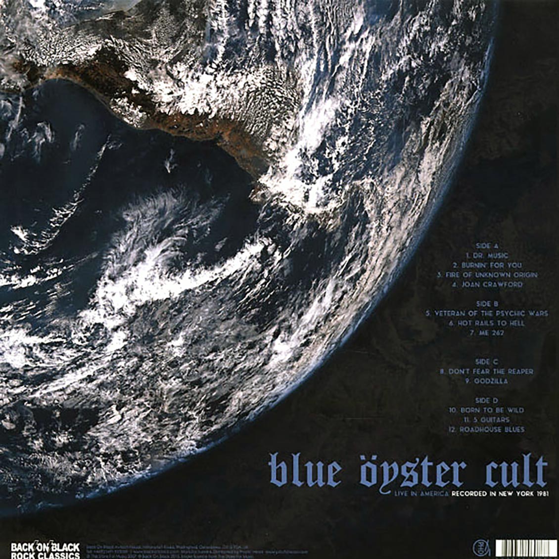 Blue Oyster Cult - Live In America: Recorded In New York 1981 (ltd. ed.) (2xLP) (blue vinyl)