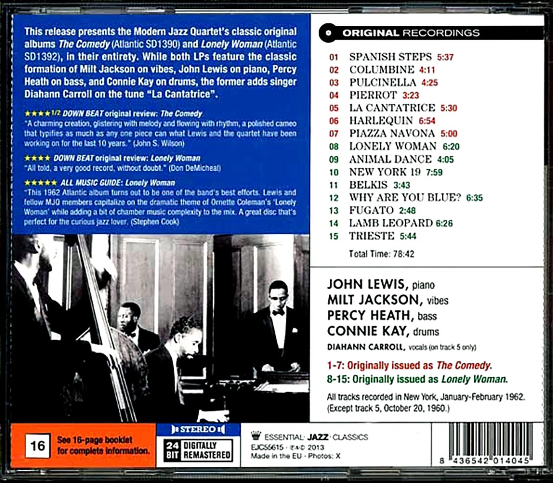 The Modern Jazz Quartet - The Comedy + Lonely Woman