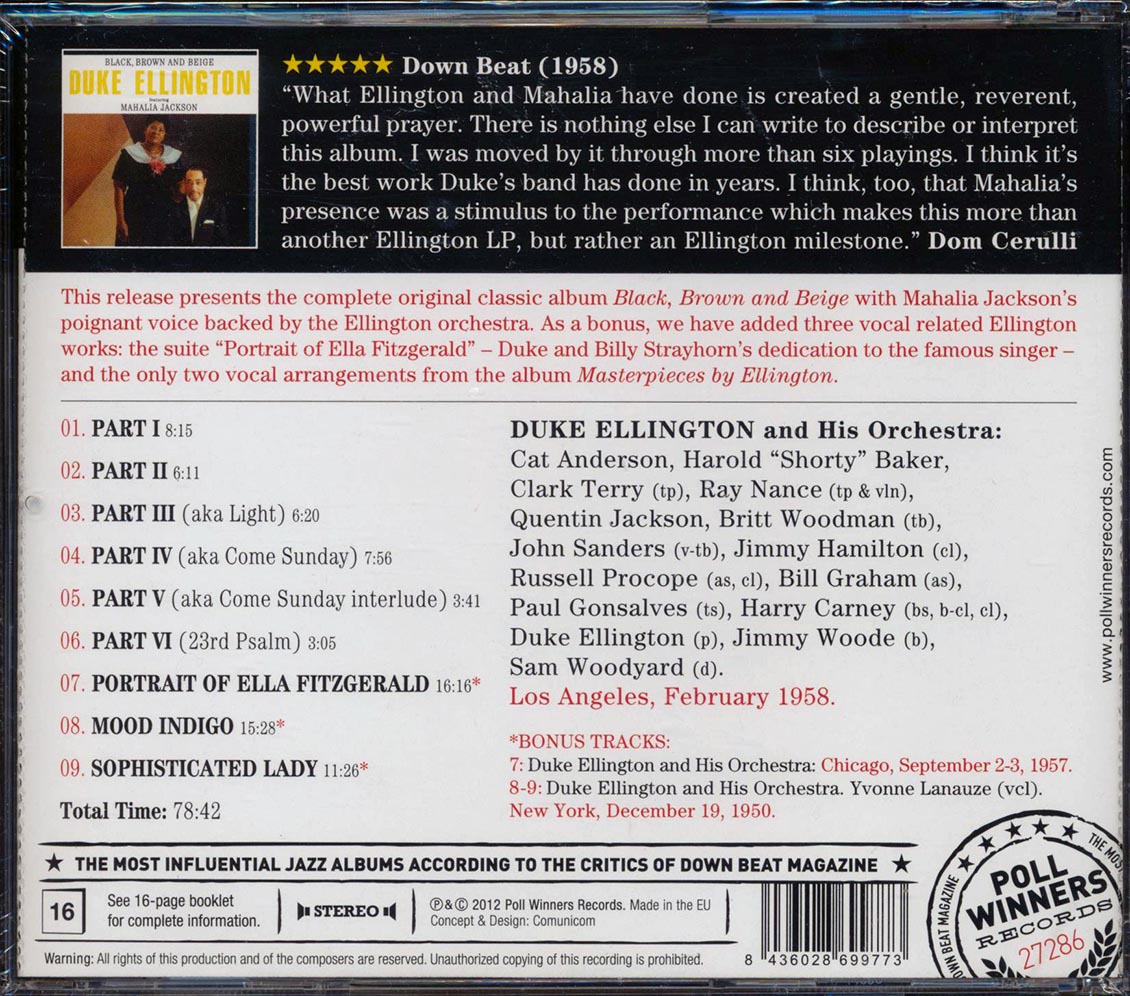 Duke Ellington - Black, Brown And Beige