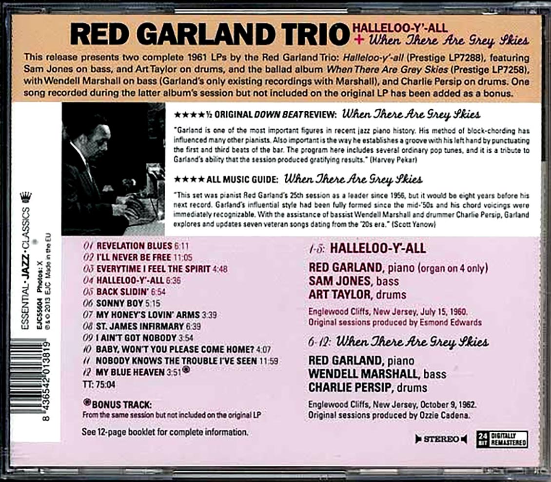 The Red Garland Trio - Halleloo-Y'-All + When There Are Grey Skies
