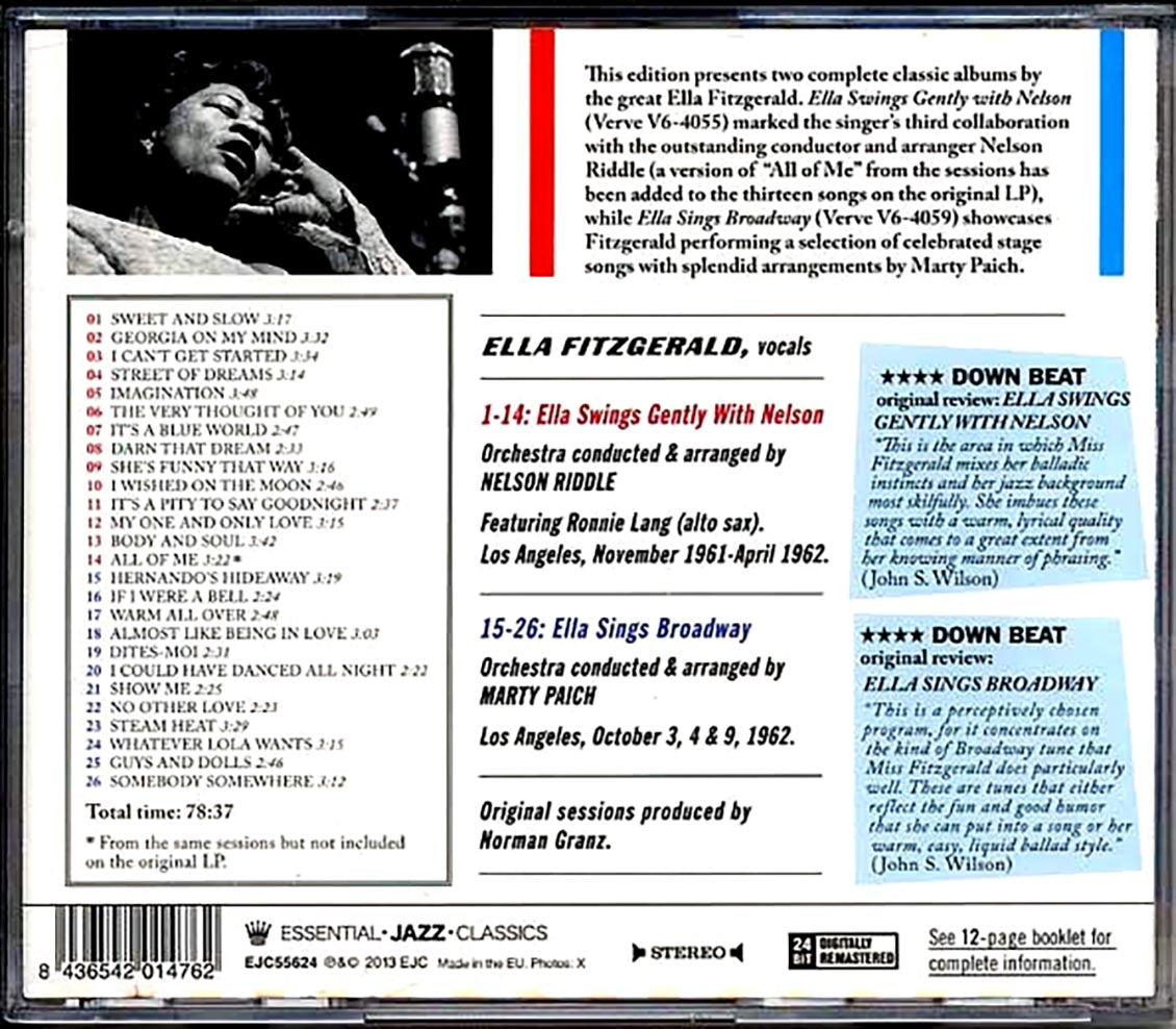 Ella Fitzgerald - Swings Gently With Nelson + Sings Broadway