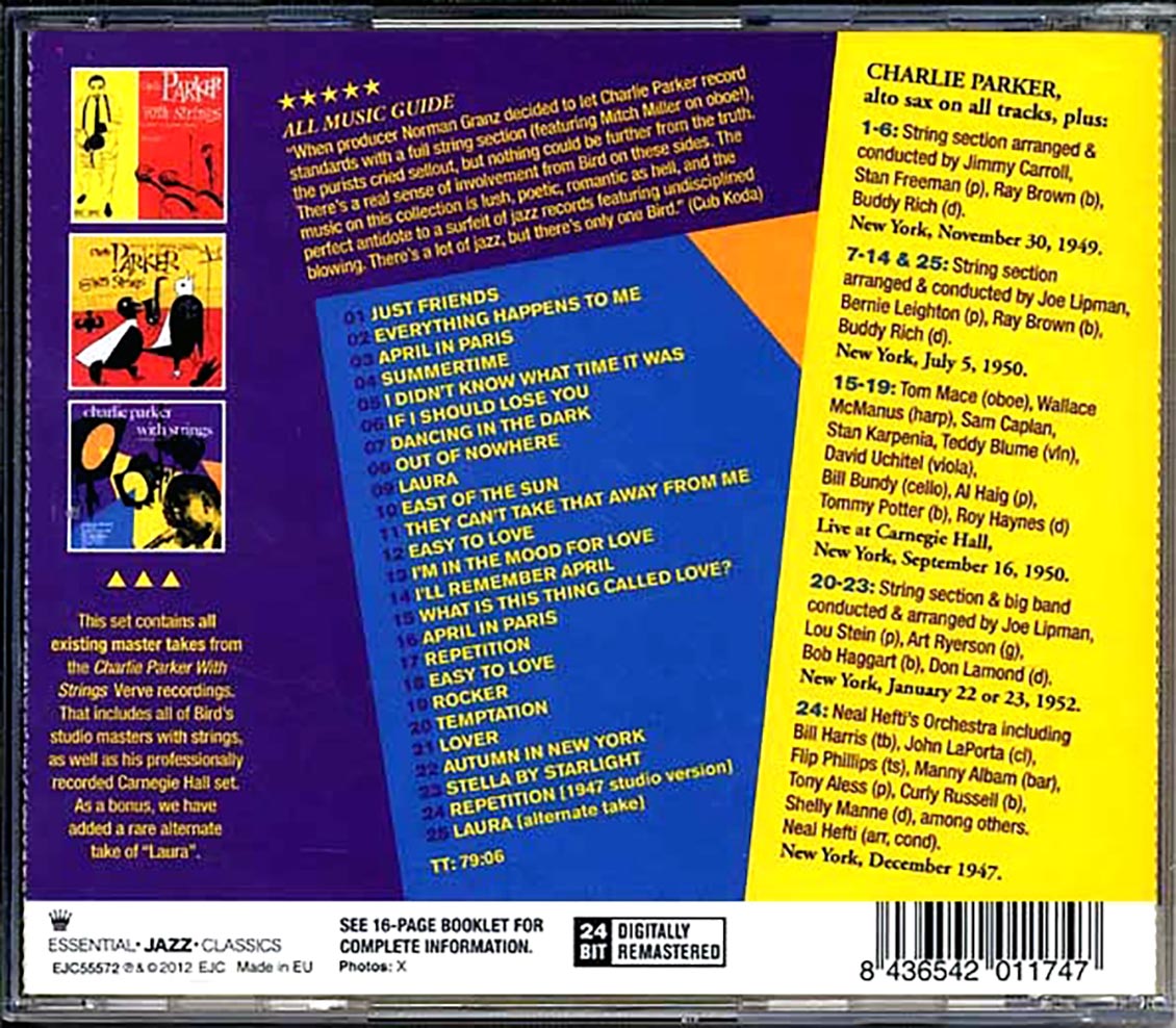Charlie Parker - Charlie Parker With Strings: The Complete Master Takes