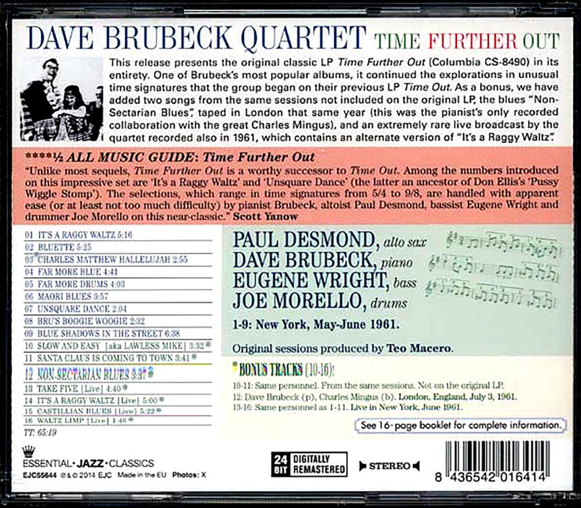 Dave Brubeck Quartet - Time Further Out