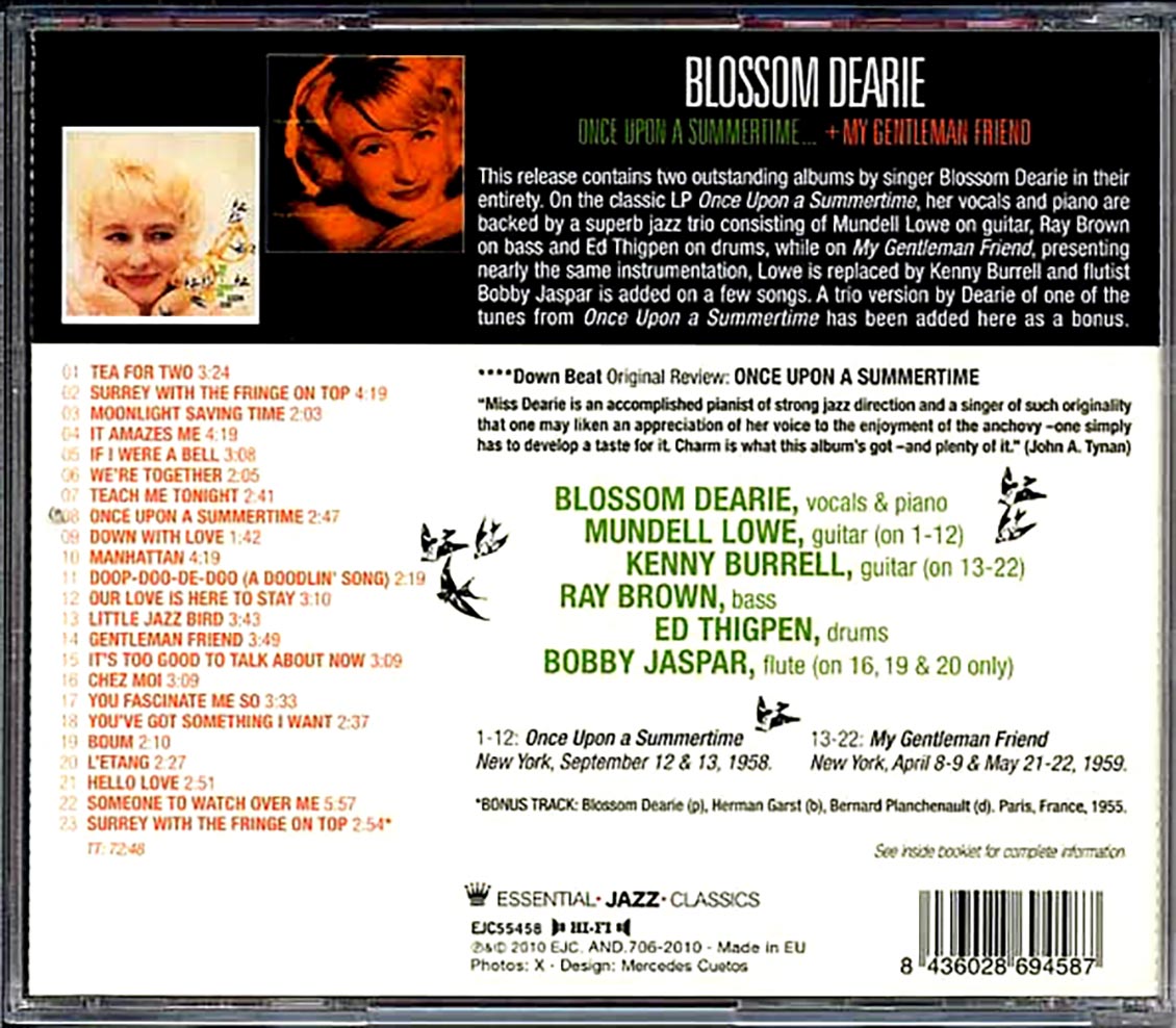 Blossom Dearie - Once Upon A Summertime + My Gentleman Friend