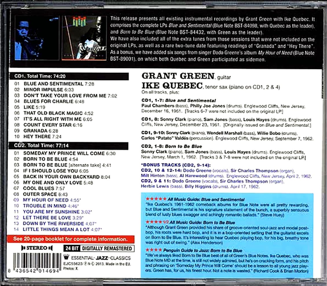 Grant Green, Ike Quebec - Complete Instrumental Sessions (2xCD)