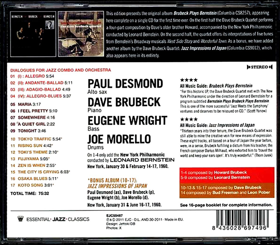 Dave Brubeck Quartet - Brubeck Plays Bernstein