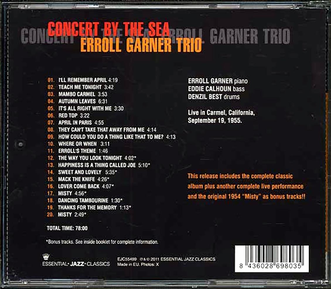 Erroll Garner Trio - Concert By The Sea