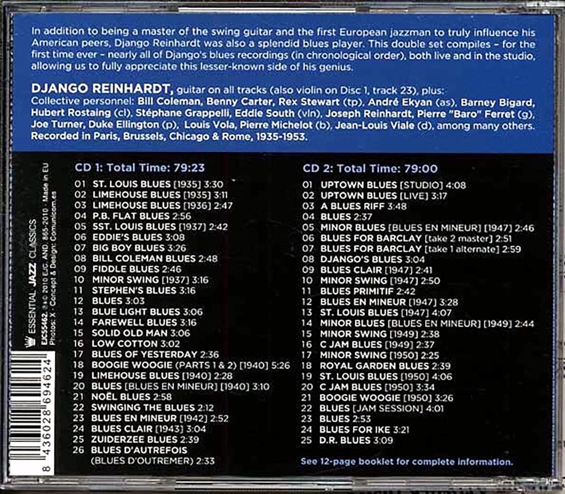 Django Reinhardt - Plays The Blues (2xCD)