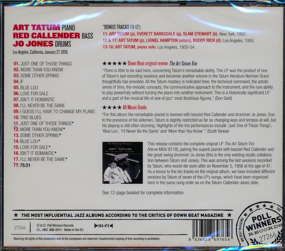 The Art Tatum Trio - The Legendary 1956 Session