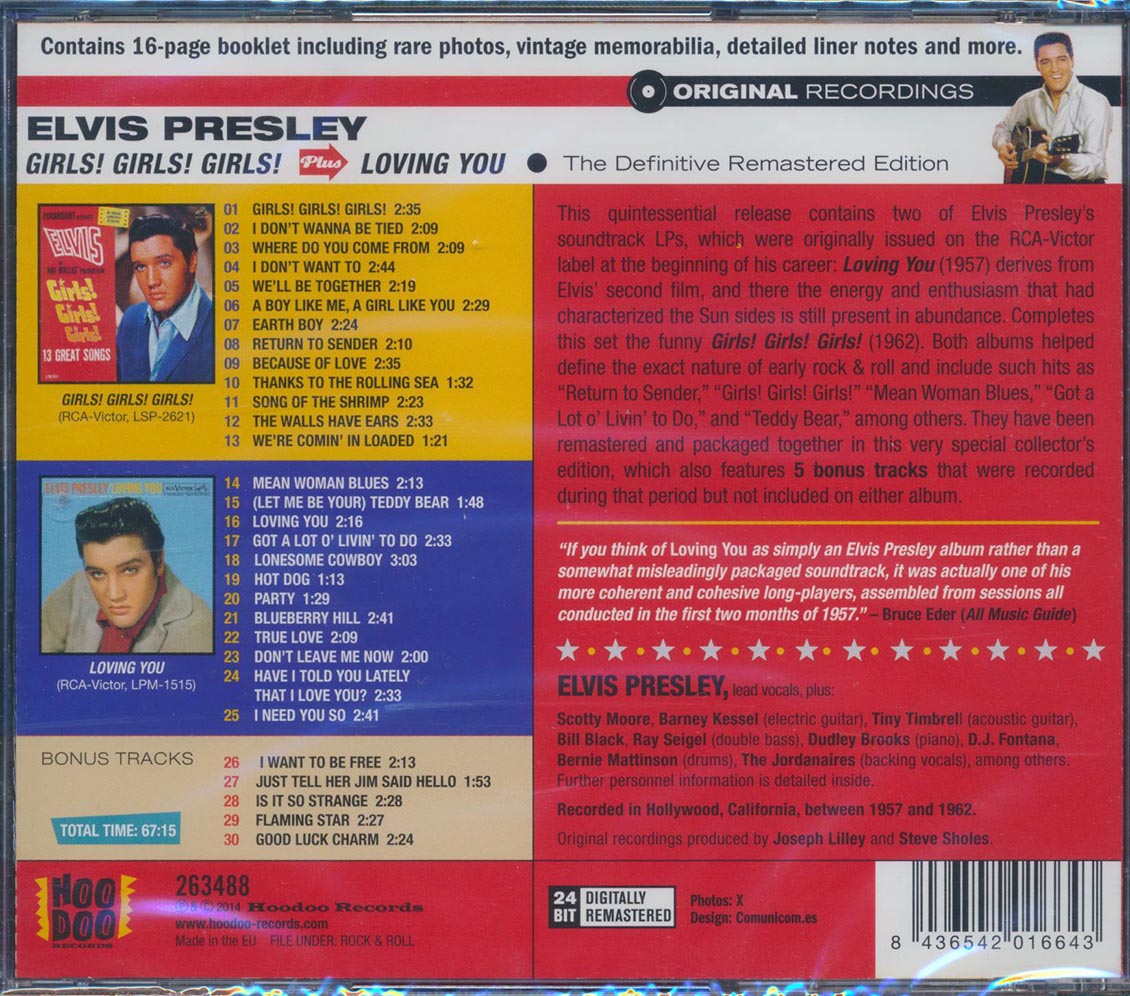 Elvis Presley - Girls! Girls! Girls! + Loving You