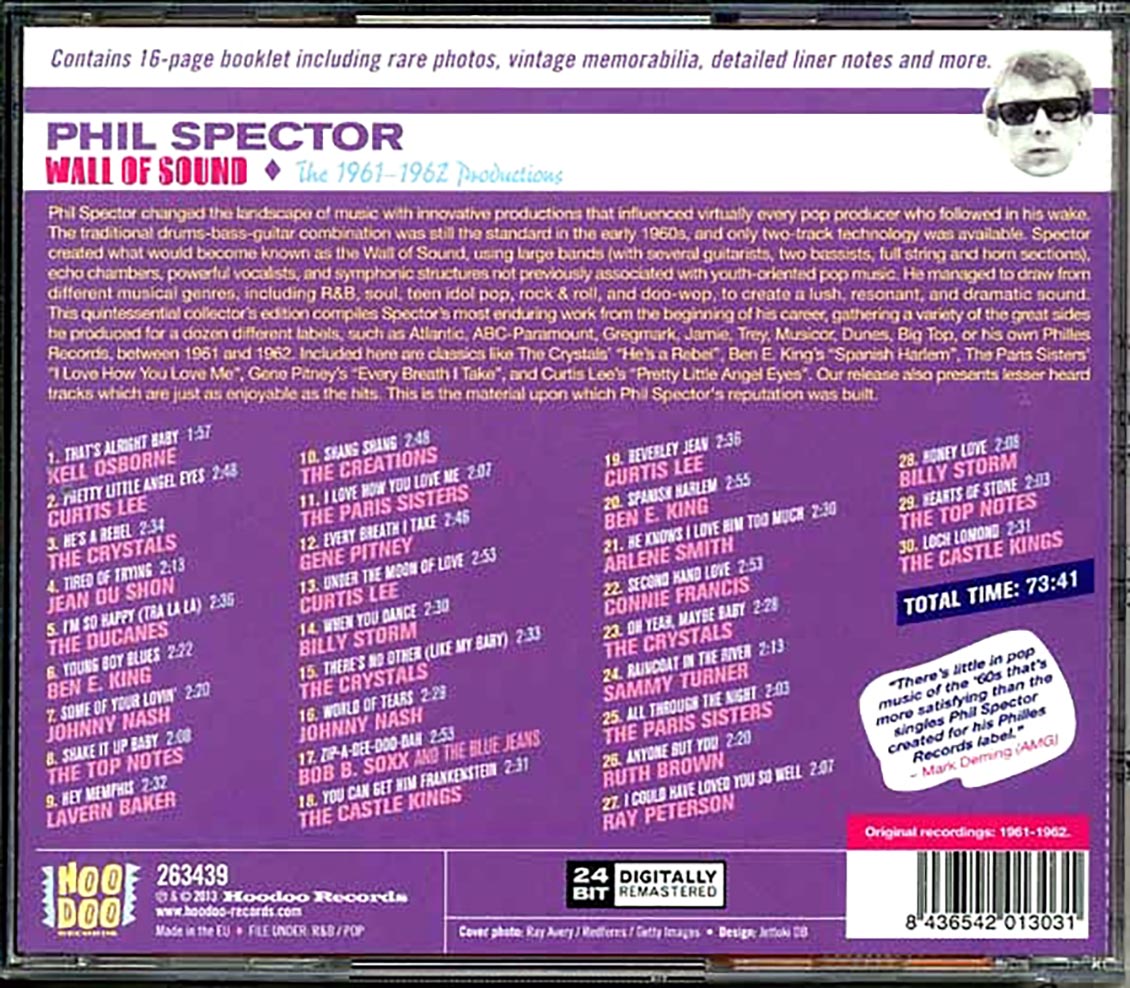 Phil Spector - Wall Of Sound: The 1961-1962 Productions