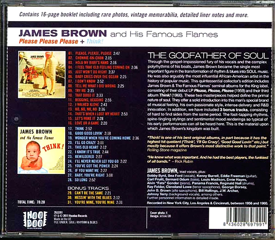 James Brown & The Famous Flames - Please, Please, Please + Think!