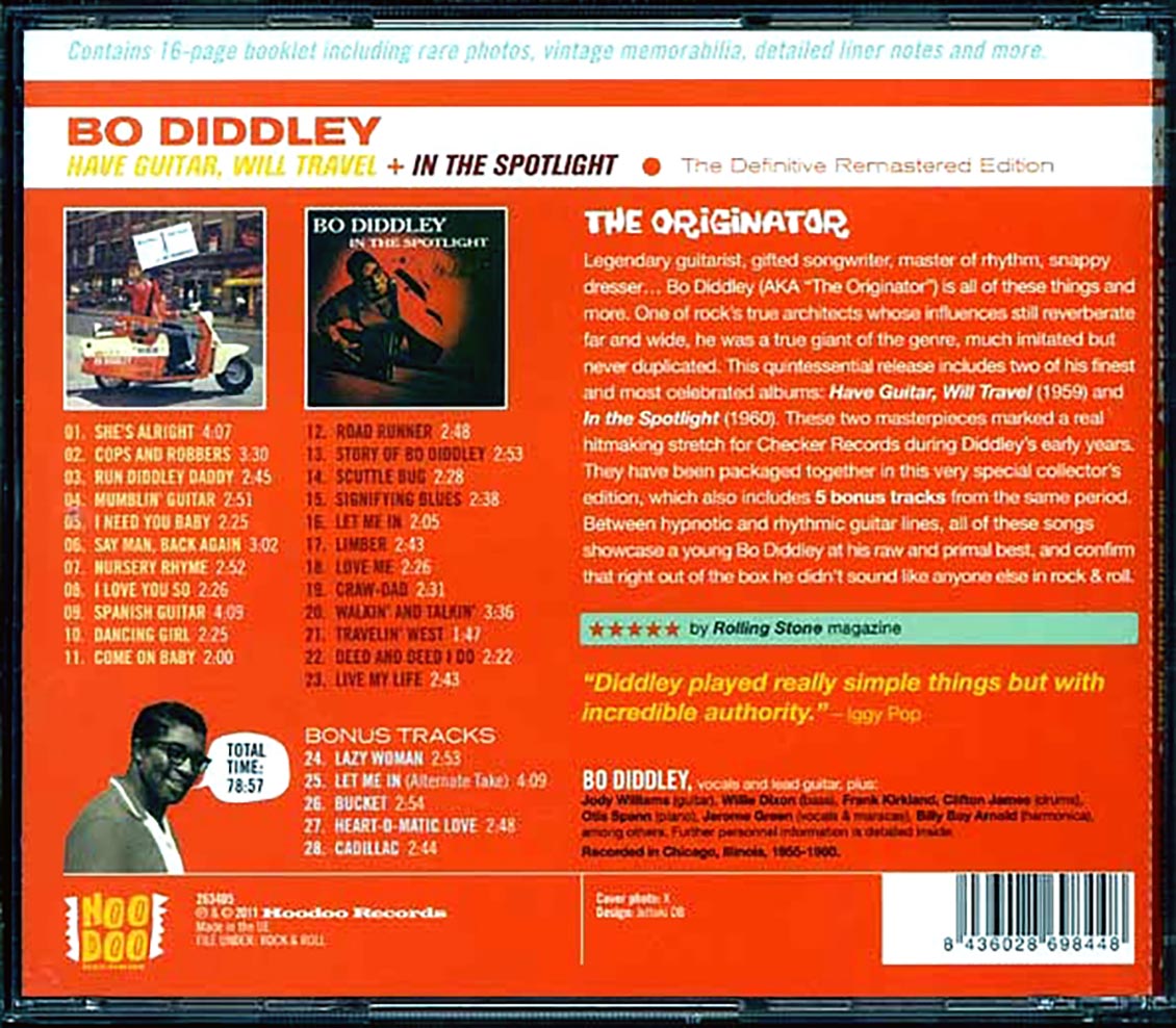 Bo Diddley - Have Guitar, Will Travel + In The Spotlight