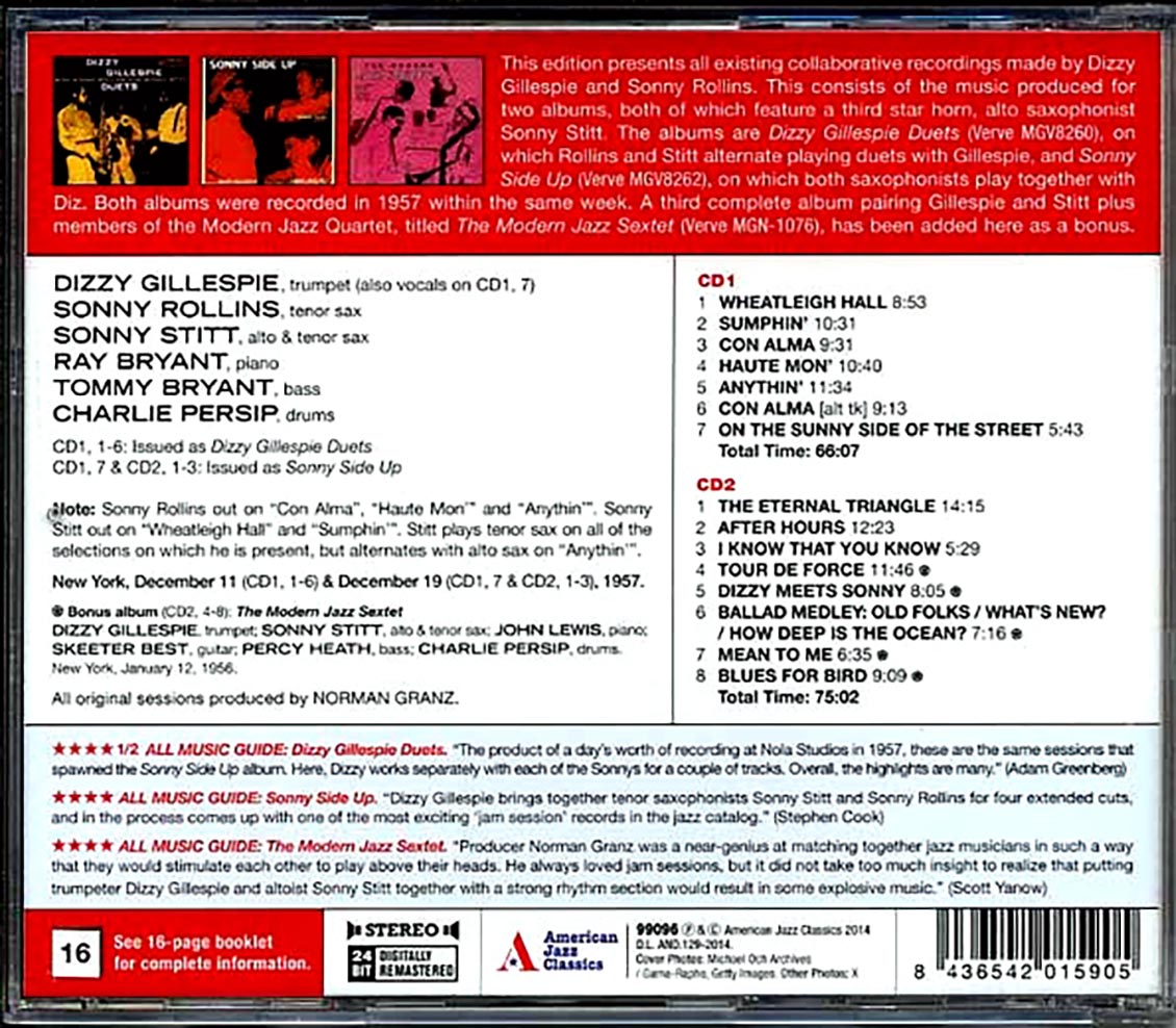 Dizzy Gillespie, Sonny Rollins - The Legendary Sessions (2xCD)