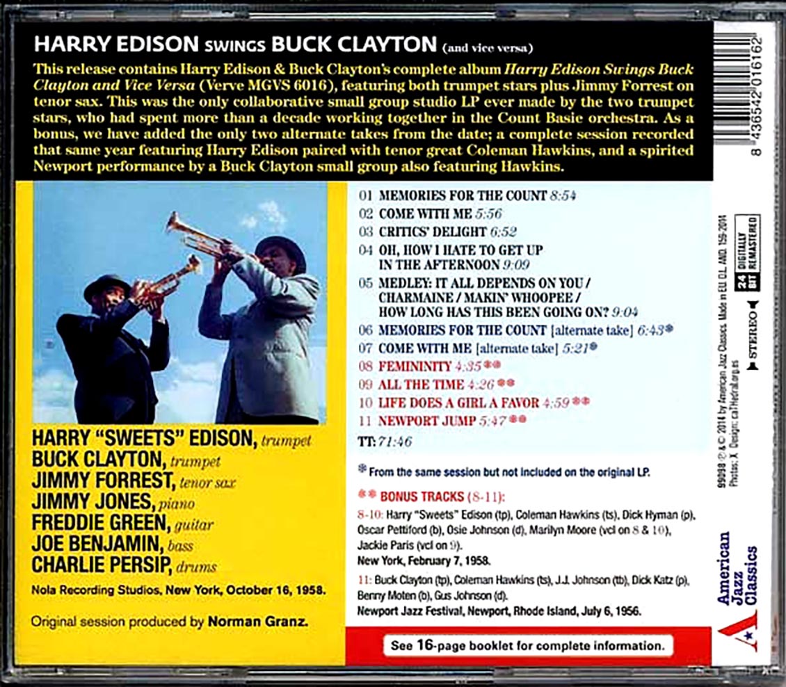 Harry Edison Swings - Buck Clayton (And Vice Versa)