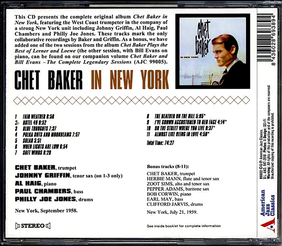 Chet Baker - In New York