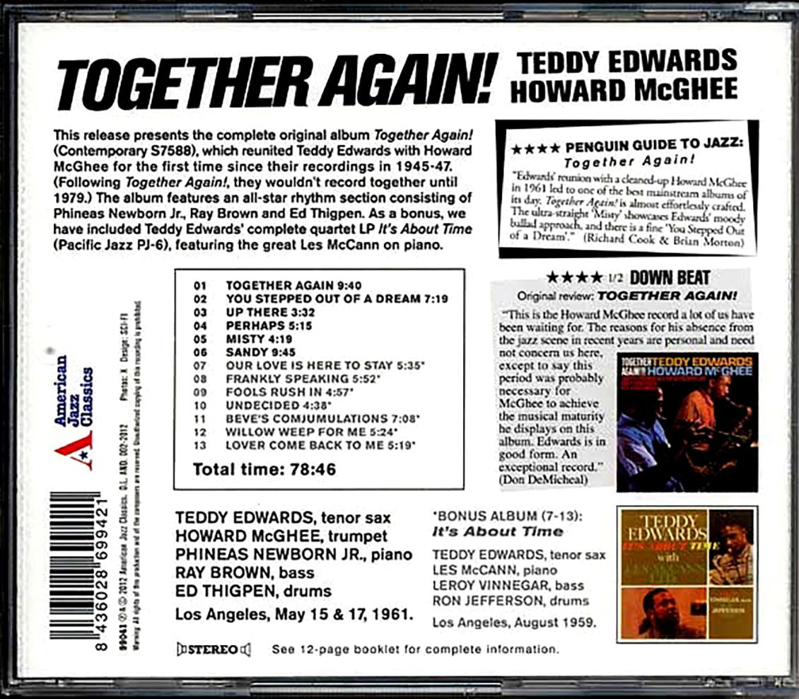 Teddy Edwards, Howard McGhee - Together Again!!!!