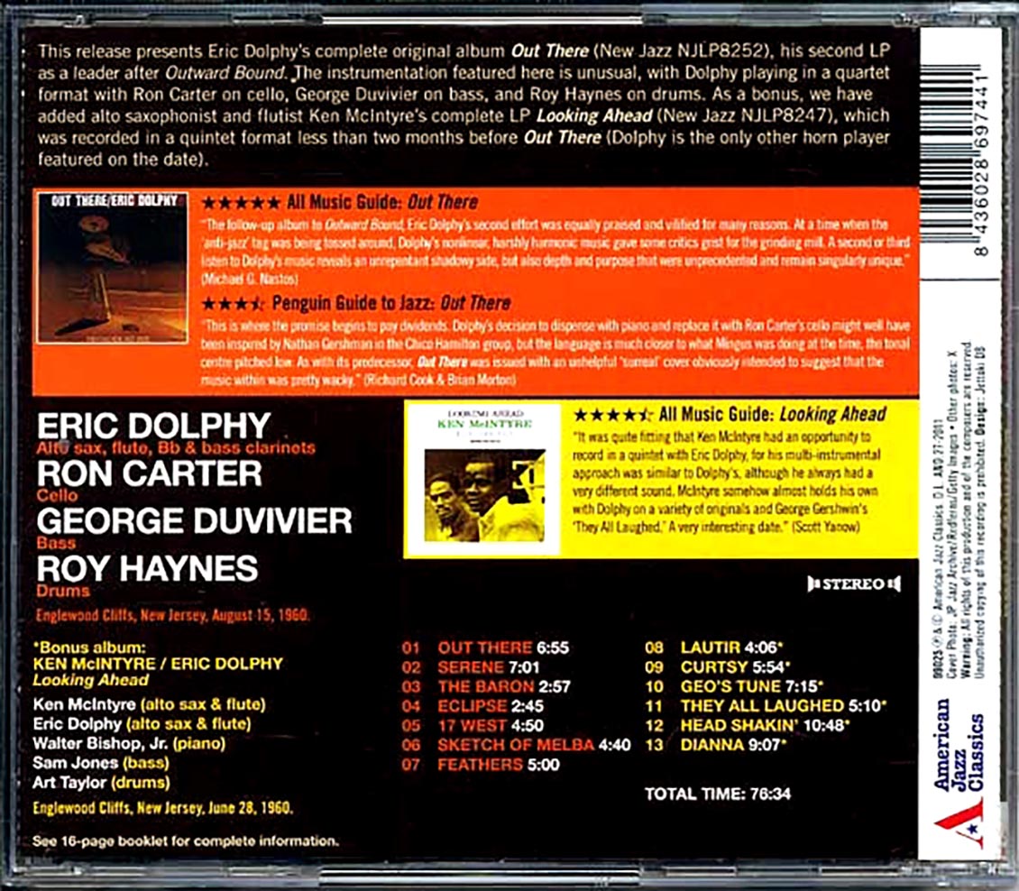 Eric Dolphy - Out There + Looking Ahead