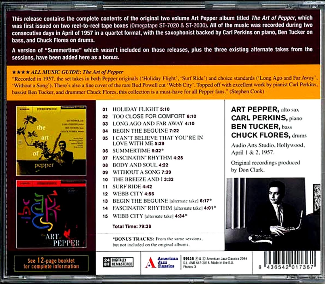Art Pepper - The Art Of Pepper