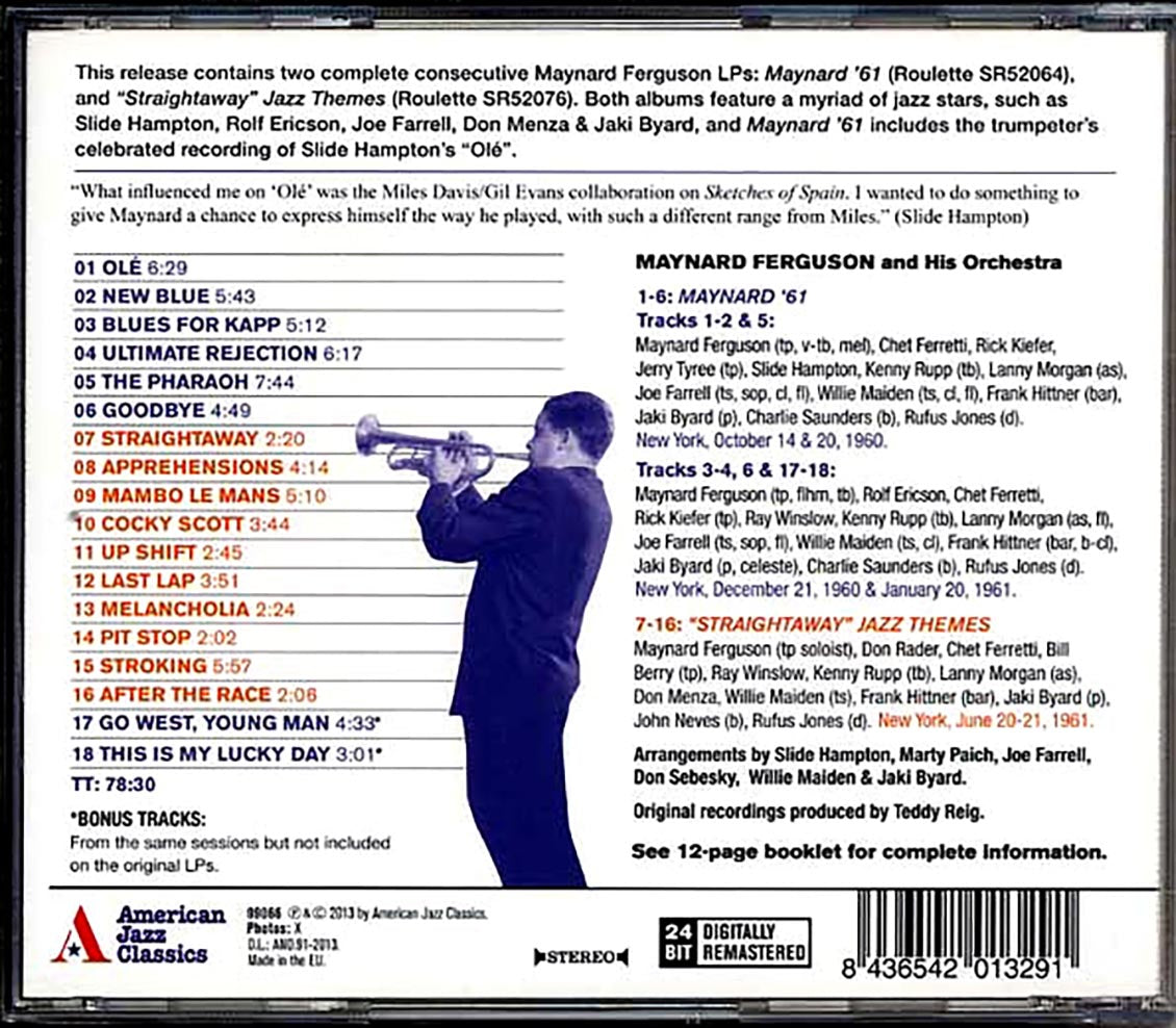 Maynard Ferguson - Maynard '61 + Straightaway Jazz Themes