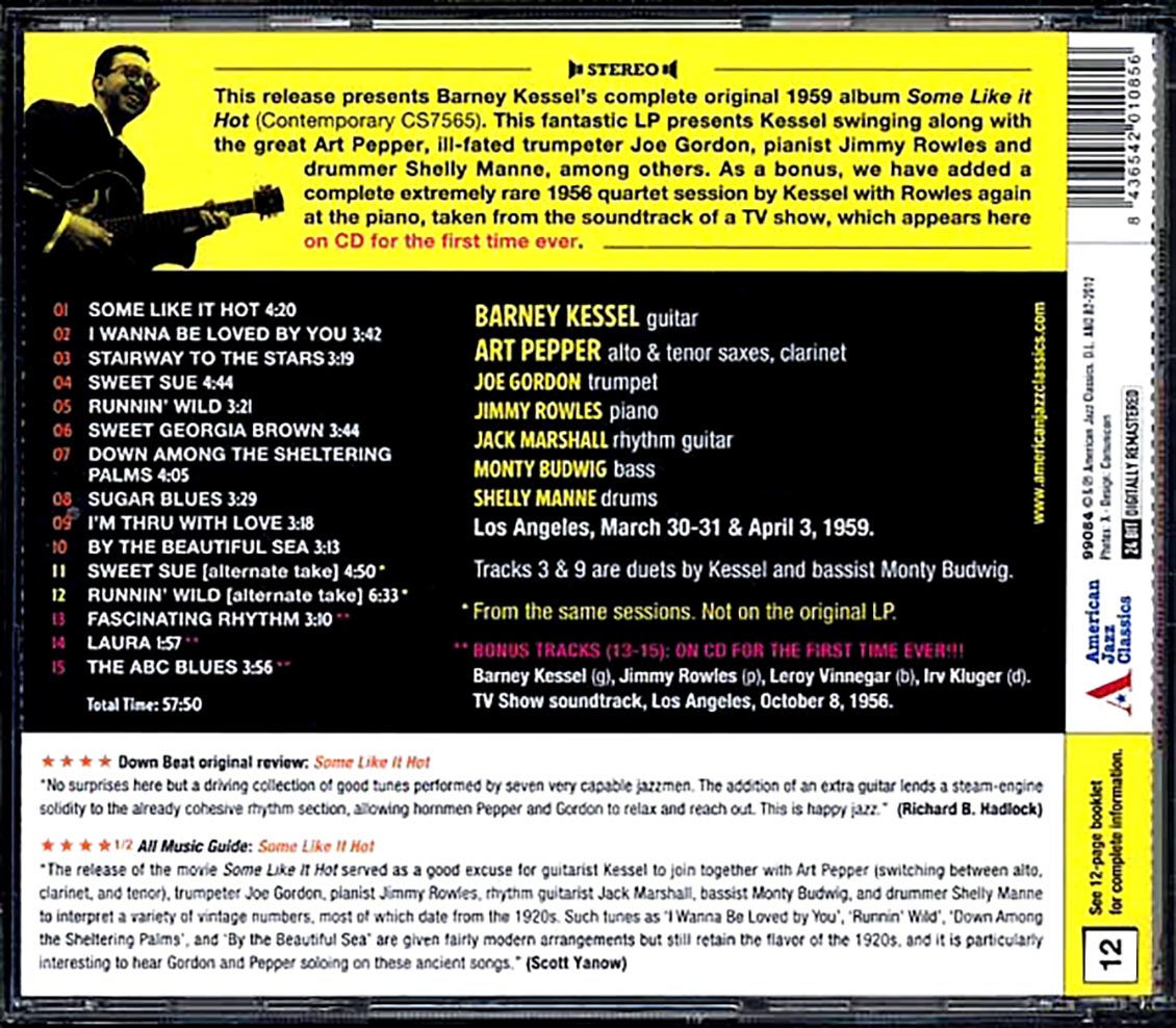 Barney Kessel, Art Pepper - Some Like It Hot