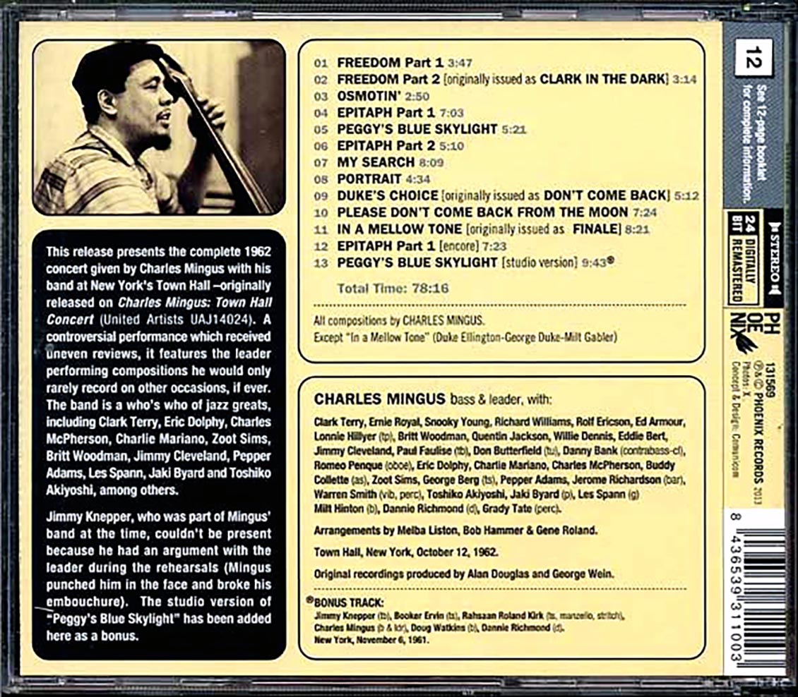 Charles Mingus - The 1962 Town Hall Concert