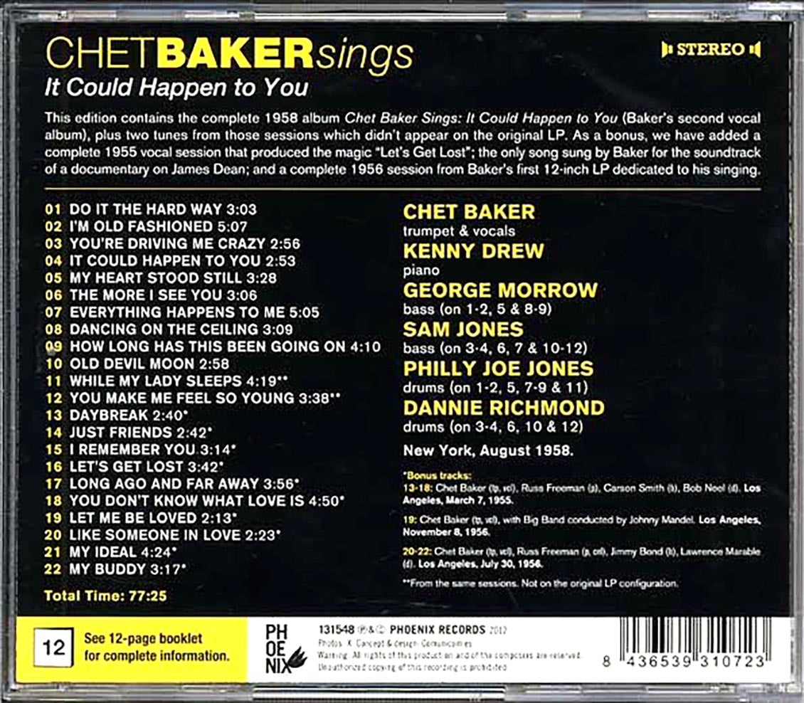 Chet Baker - Sings It Could Happen To You