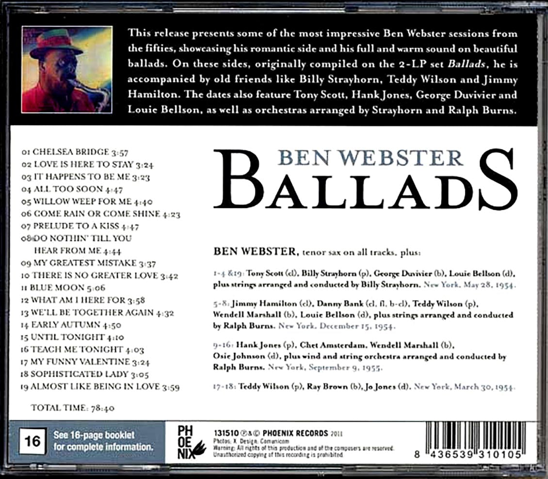 Ben Webster - Ballads