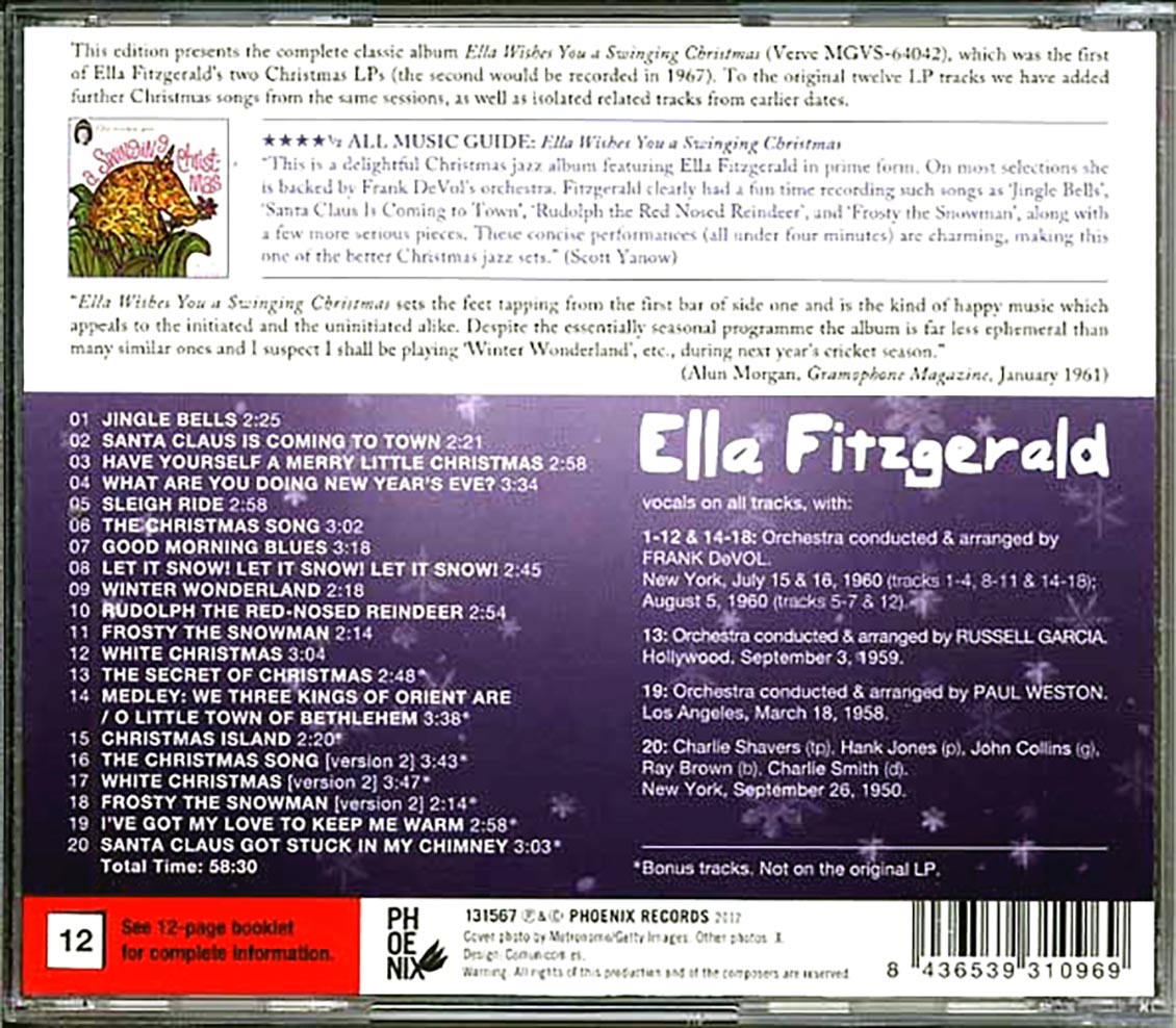 Ella Fitzgerald - Wishes You A Swinging Christmas