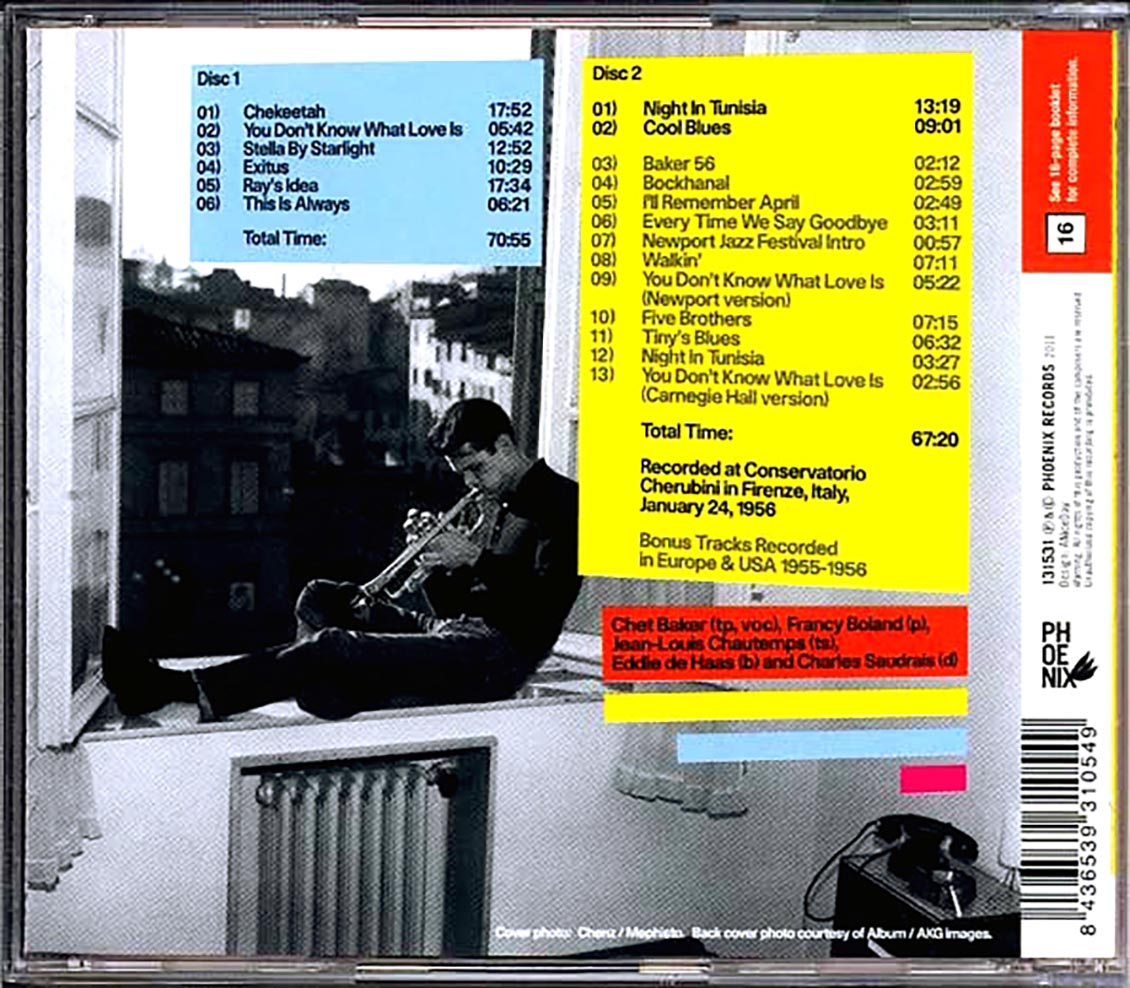 The Chet Baker Quintet - Conservatorio Cherubini: Complete Concert (2xCD)