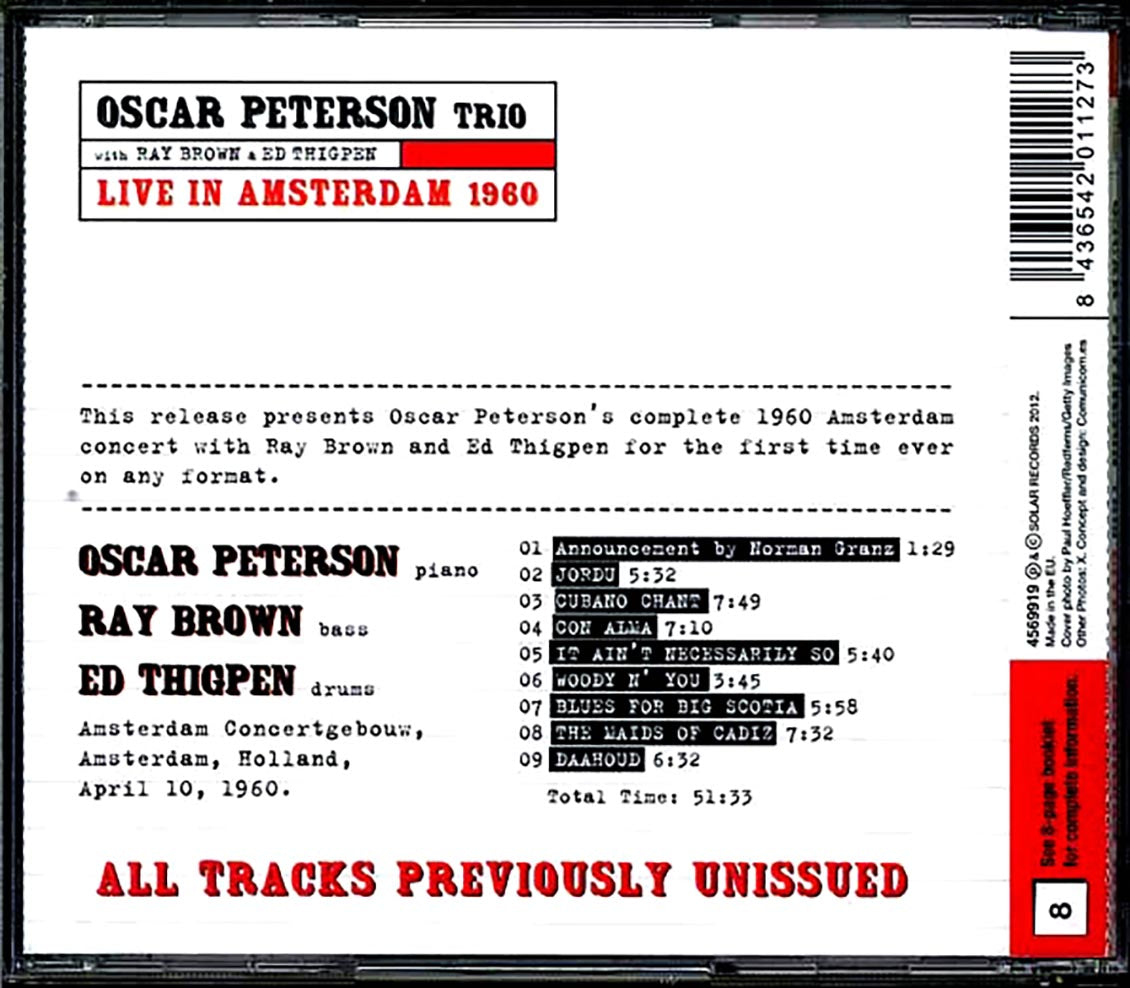 The Oscar Peterson Trio - Live In Amsterdam 1960