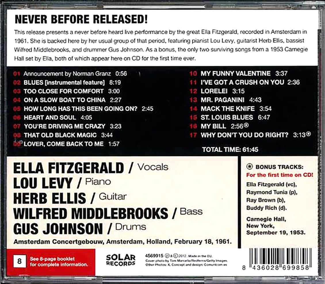 Ella Fitzgerald - The 1961 Amsterdam Concert