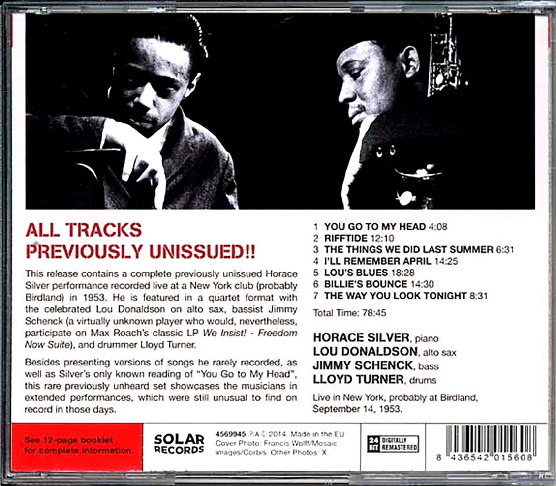 The Horace Silver Quartet - Live In New York 1953