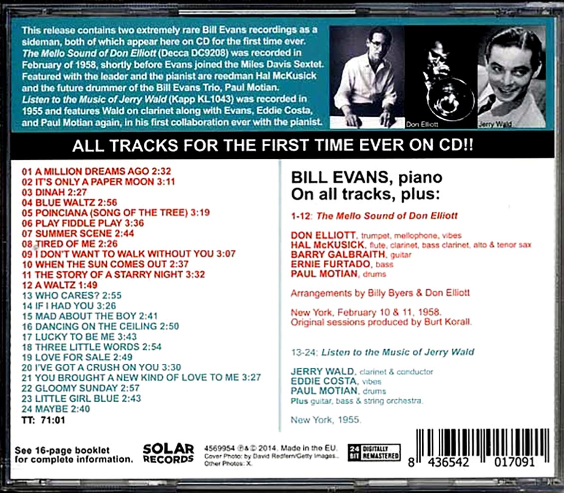 Bill Evans - With Don Elliott & Jerry Wald