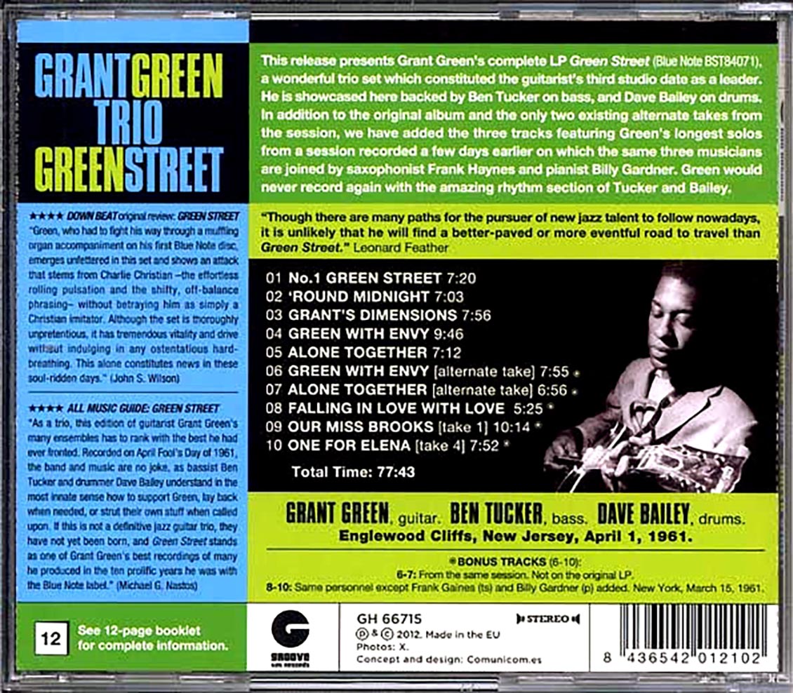 Grant Green Trio - Green Street