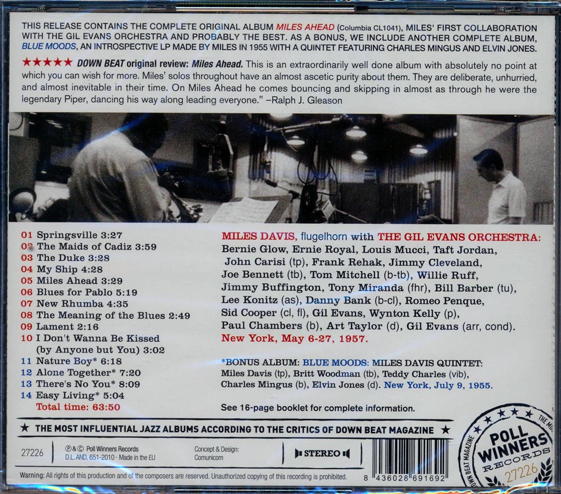 Miles Davis + 19, Gil Evans - Miles Ahead + Blue Moods