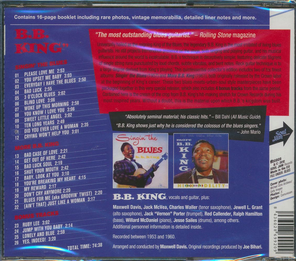 BB King - Singin' The Blues + More BB King