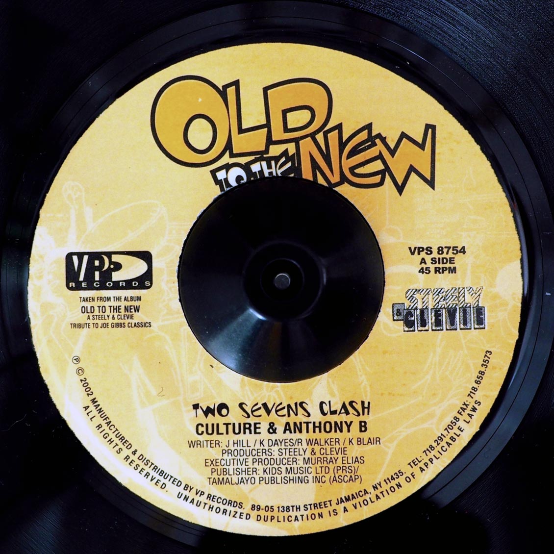 Culture, Anthony B - Two Sevens Clash / Version (rhythm: "Two Sevens Clash")