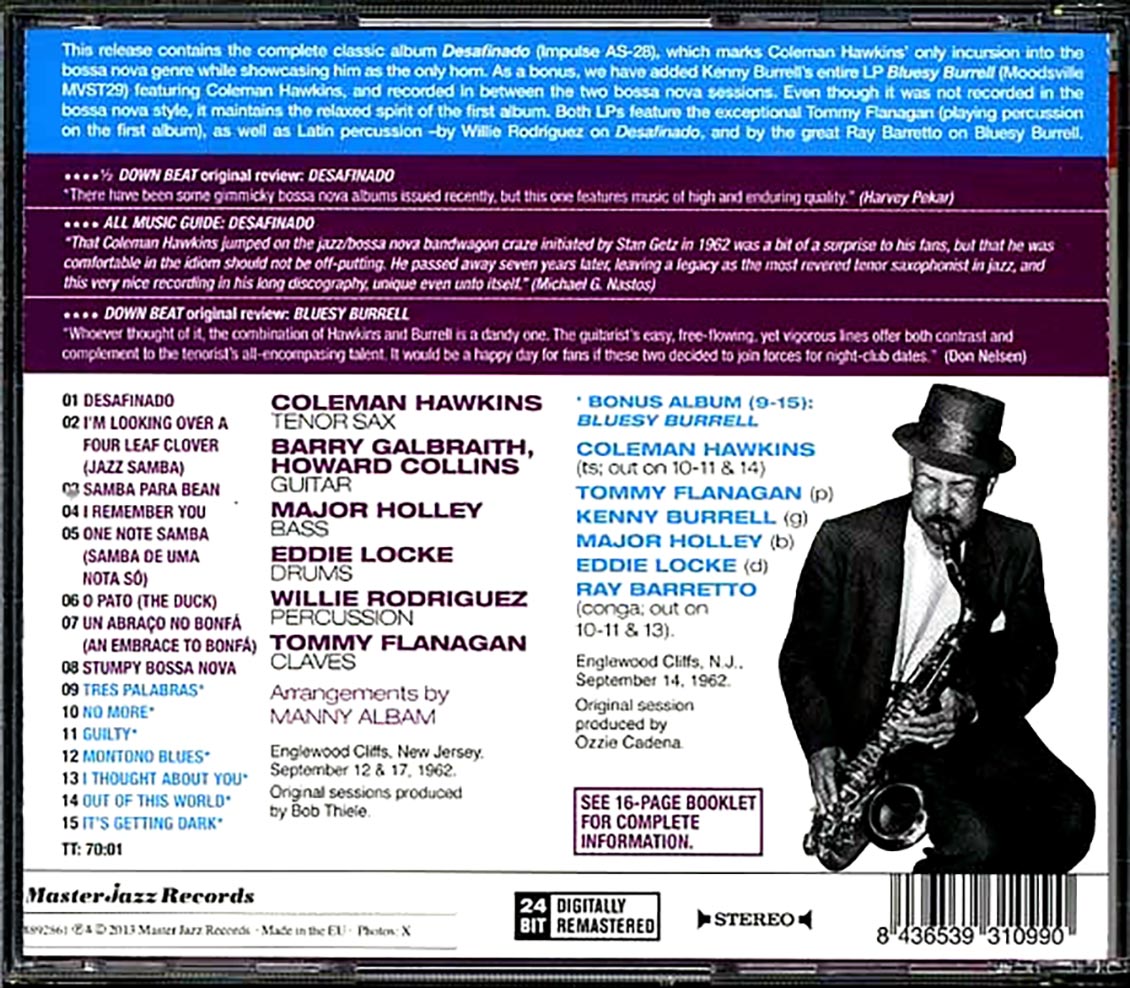 Coleman Hawkins - Desafinado + Bluesy Burrell