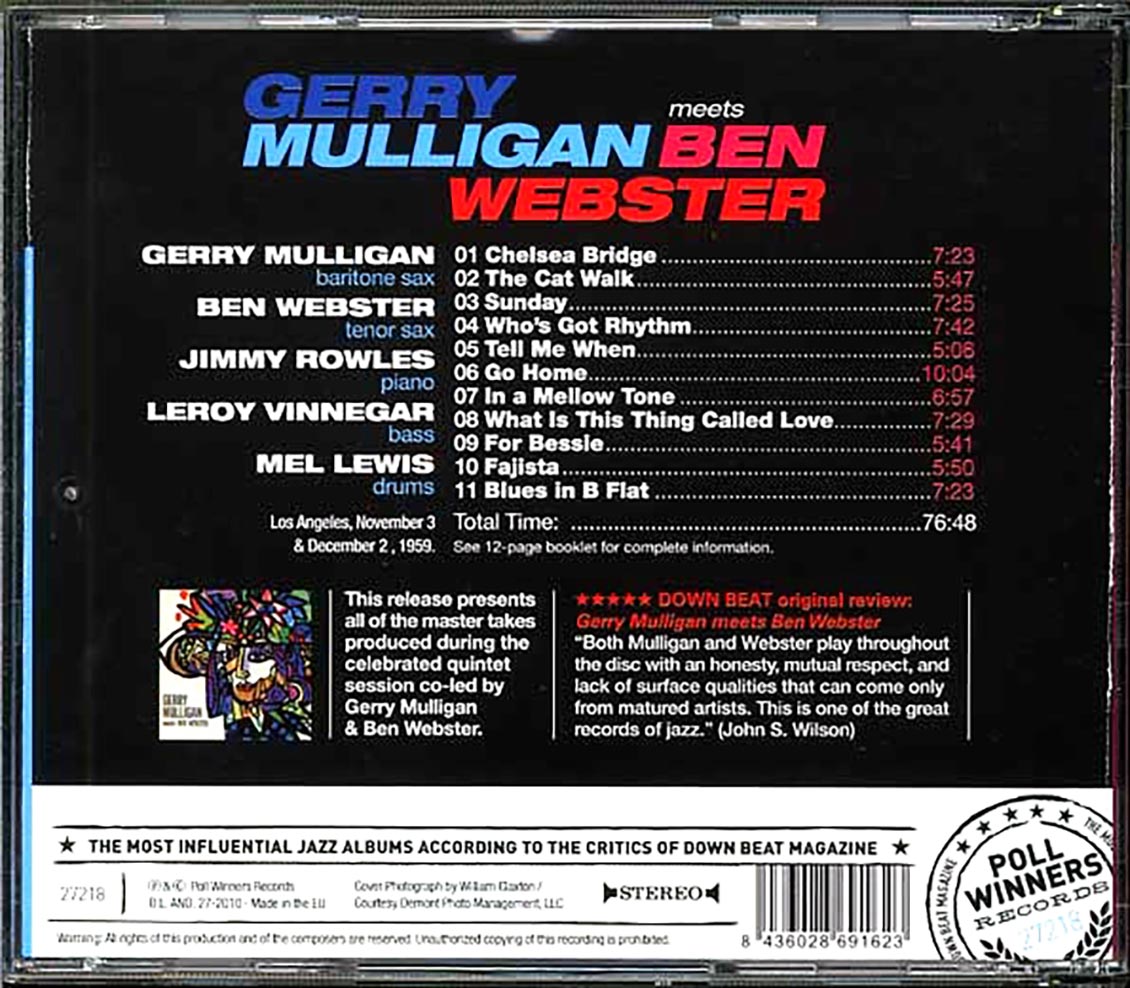 Gerry Mulligan, Ben Webster - Gerry Mulligan Meets Ben Webster