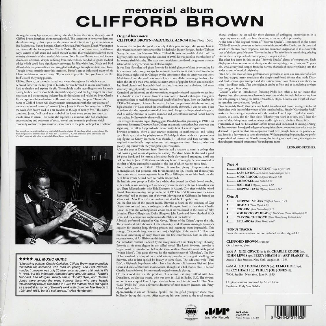 Clifford Brown - Memorial Album (incl. mp3) (180g)