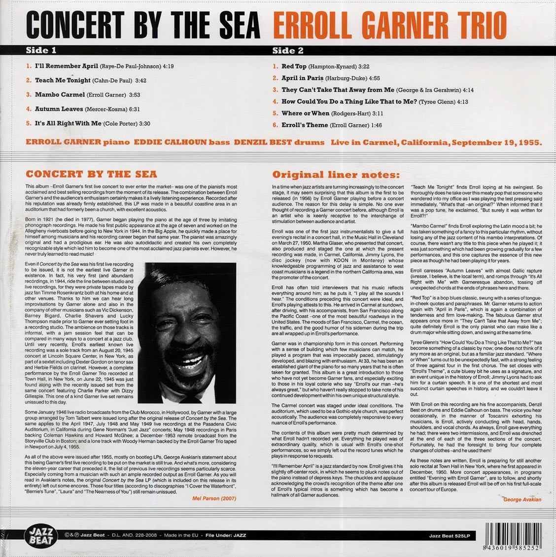 Erroll Garner - Concert By The Sea (180g)