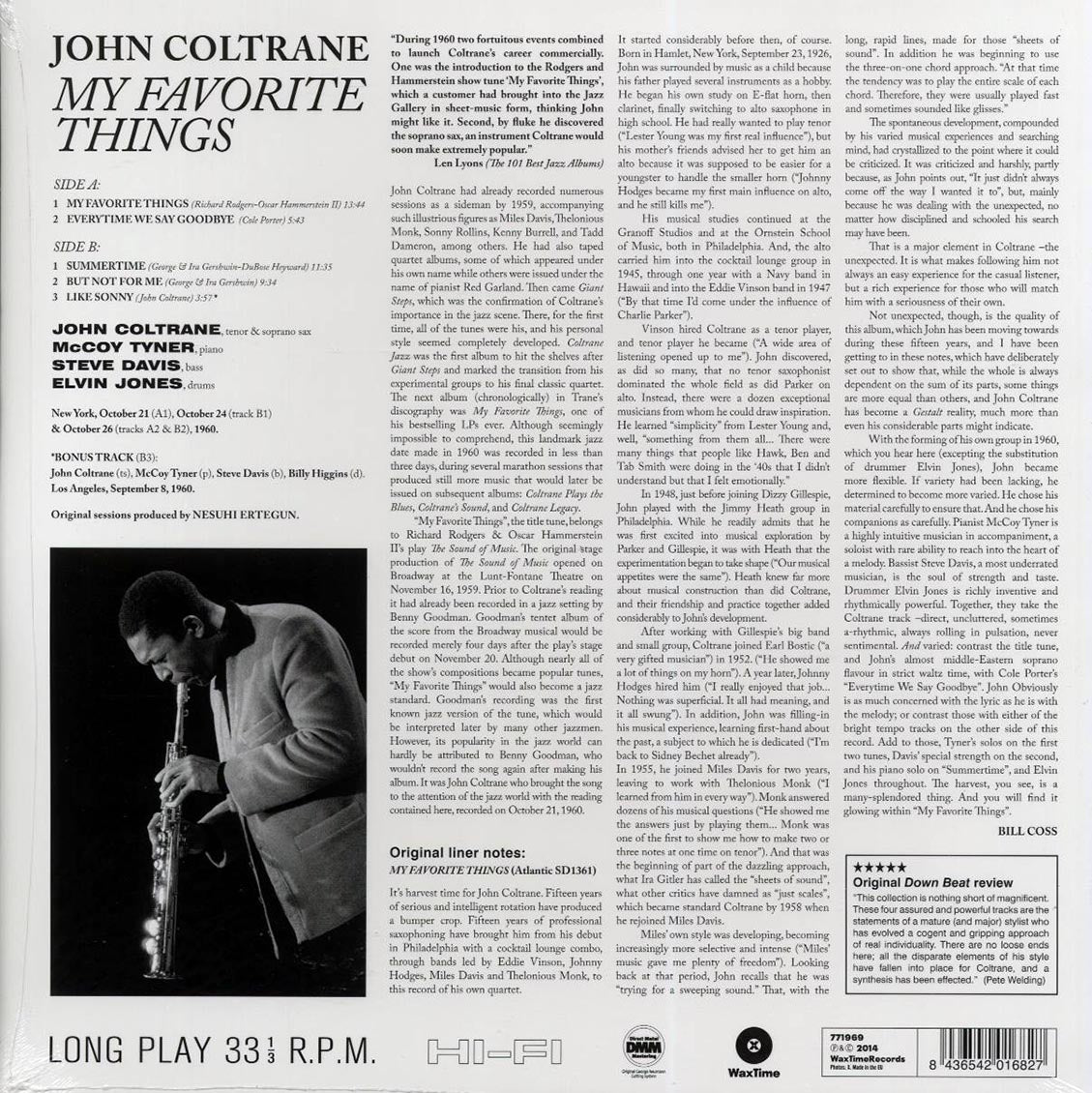 John Coltrane - My Favorite Things (+bonus track) (ltd. ed.) (180g)