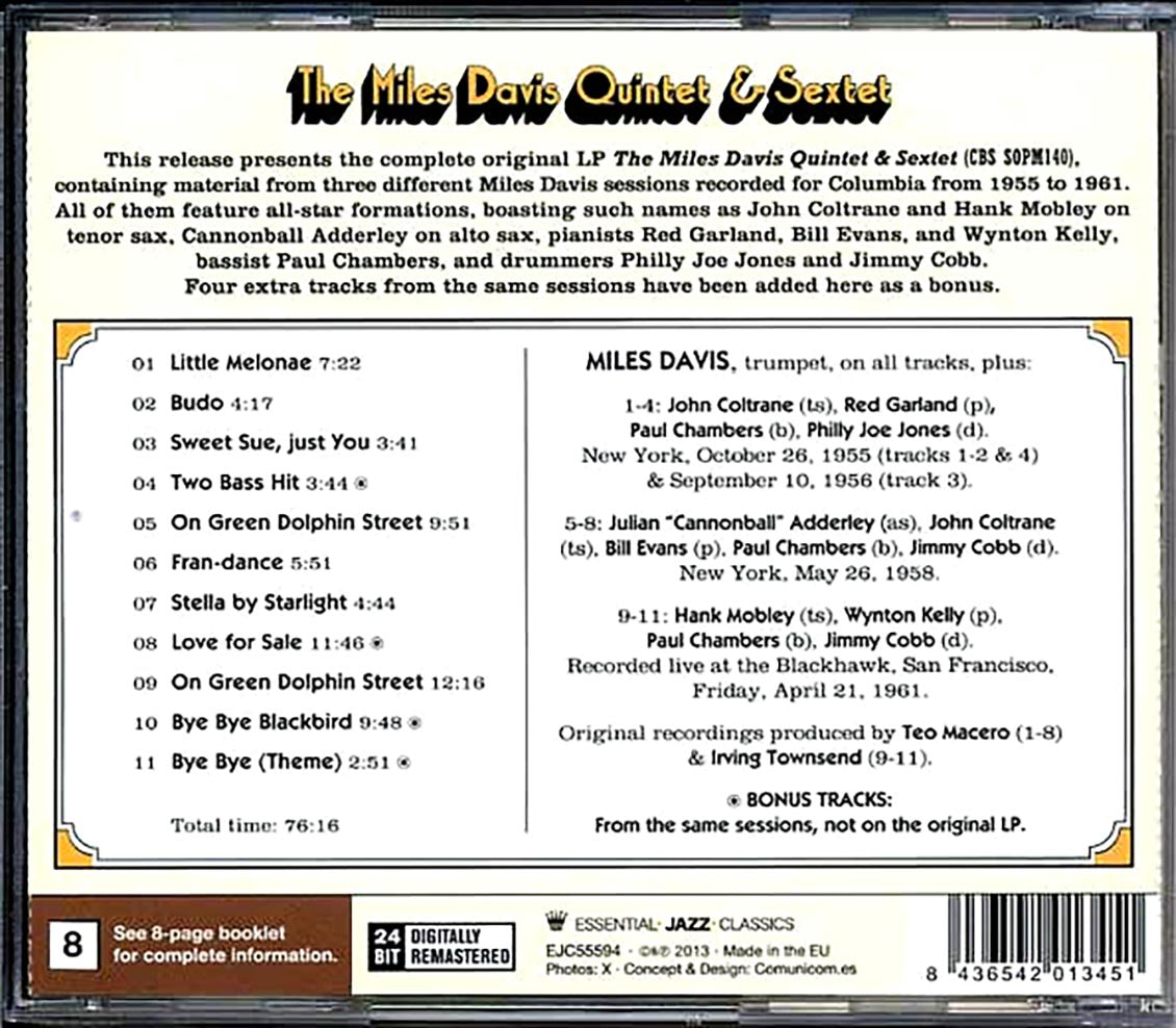 The Miles Davis Quintet & Sextet - The Miles Davis Quintet & Sextet