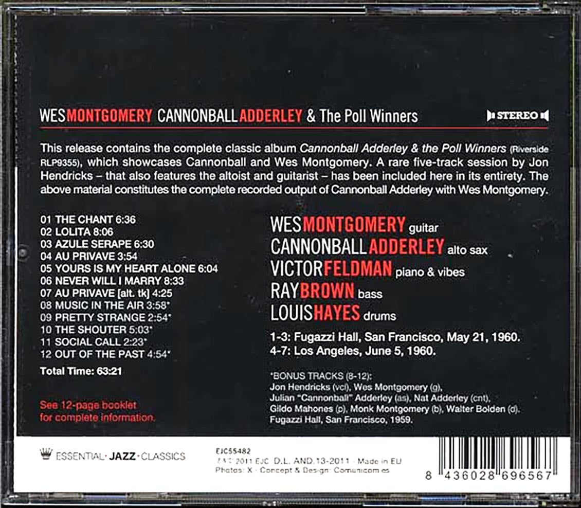 Wes Montgomery, Cannonball Adderley & The Poll Winners - Wes Montgomery, Cannonball Adderley & The Poll Winners