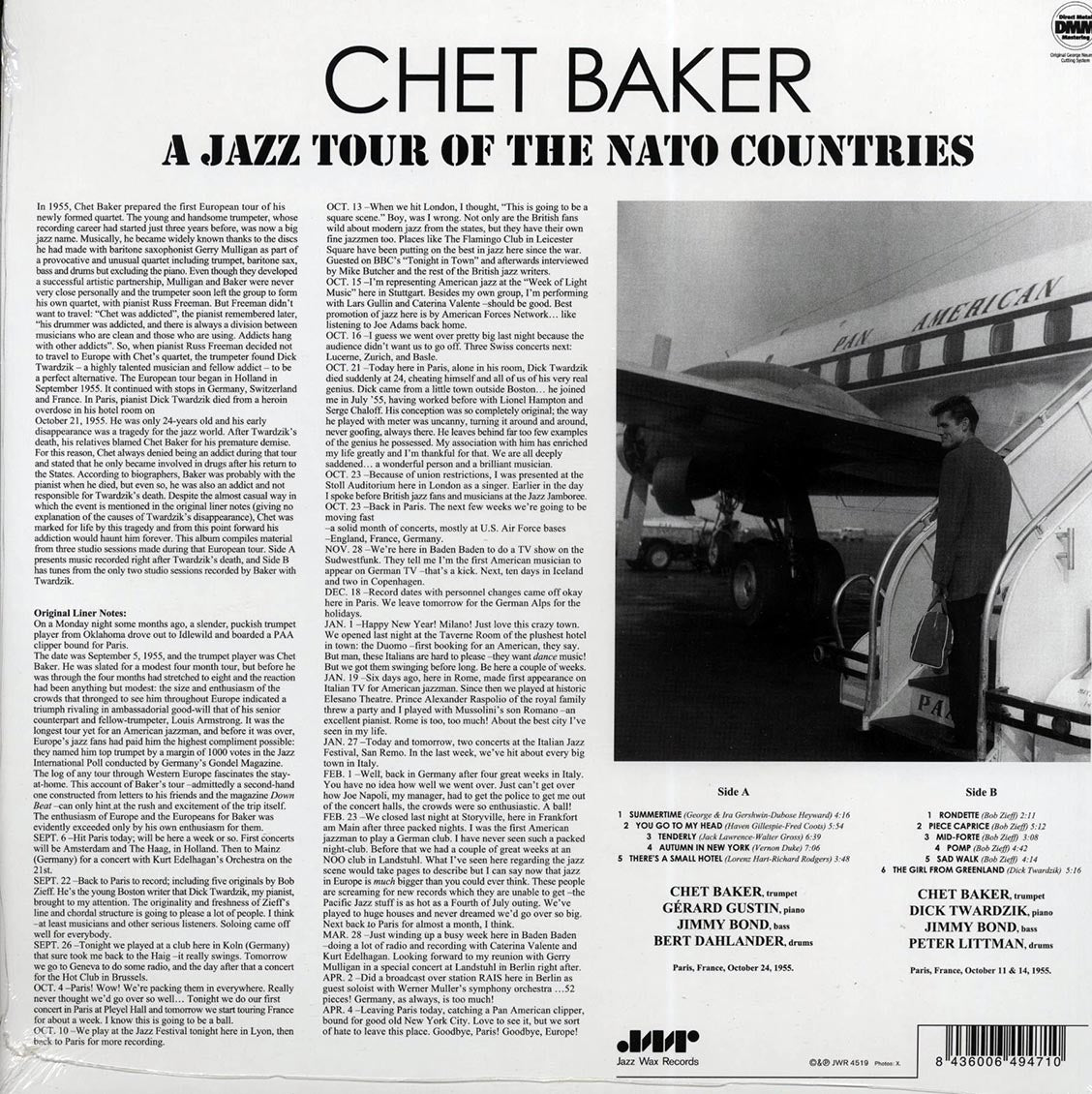 Chet Baker - Chet Baker In Europe: A Jazz Tour Of The Nato Countries (ltd. ed.) (180g) (remastered)