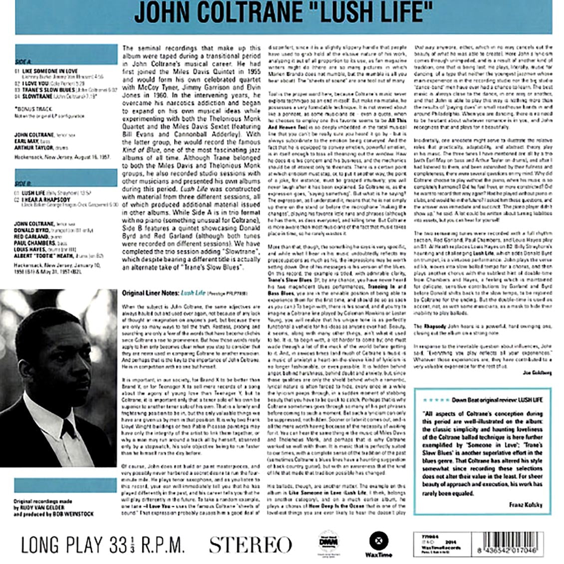 John Coltrane - Lush Life (incl. mp3) (180g)