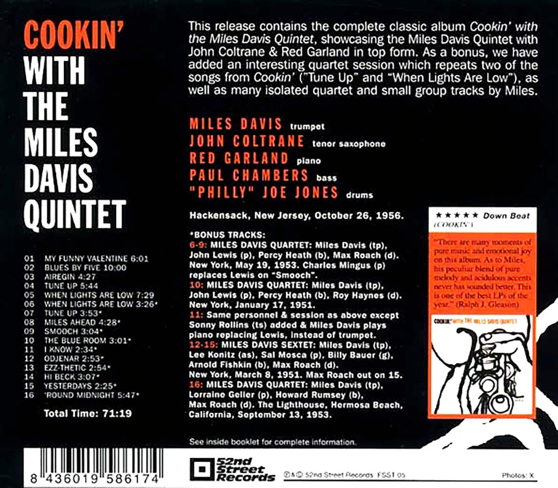 The Miles Davis Quintet - Cookin' With The Miles Davis Quintet