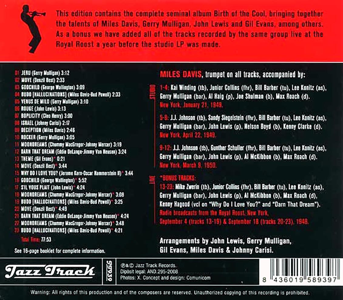 Miles Davis - Birth Of The Cool