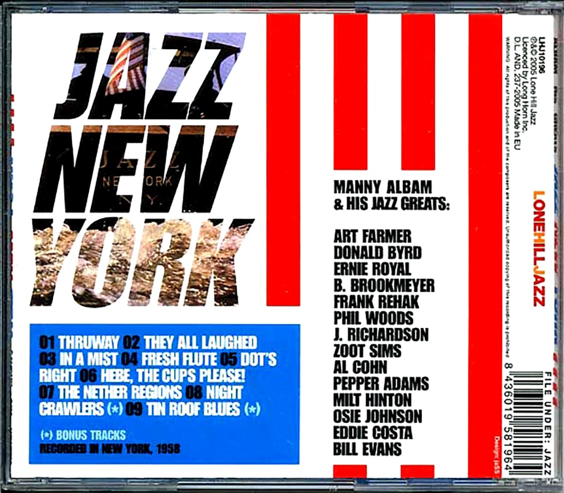 Manny Albam & His Jazz Greats - Jazz New York